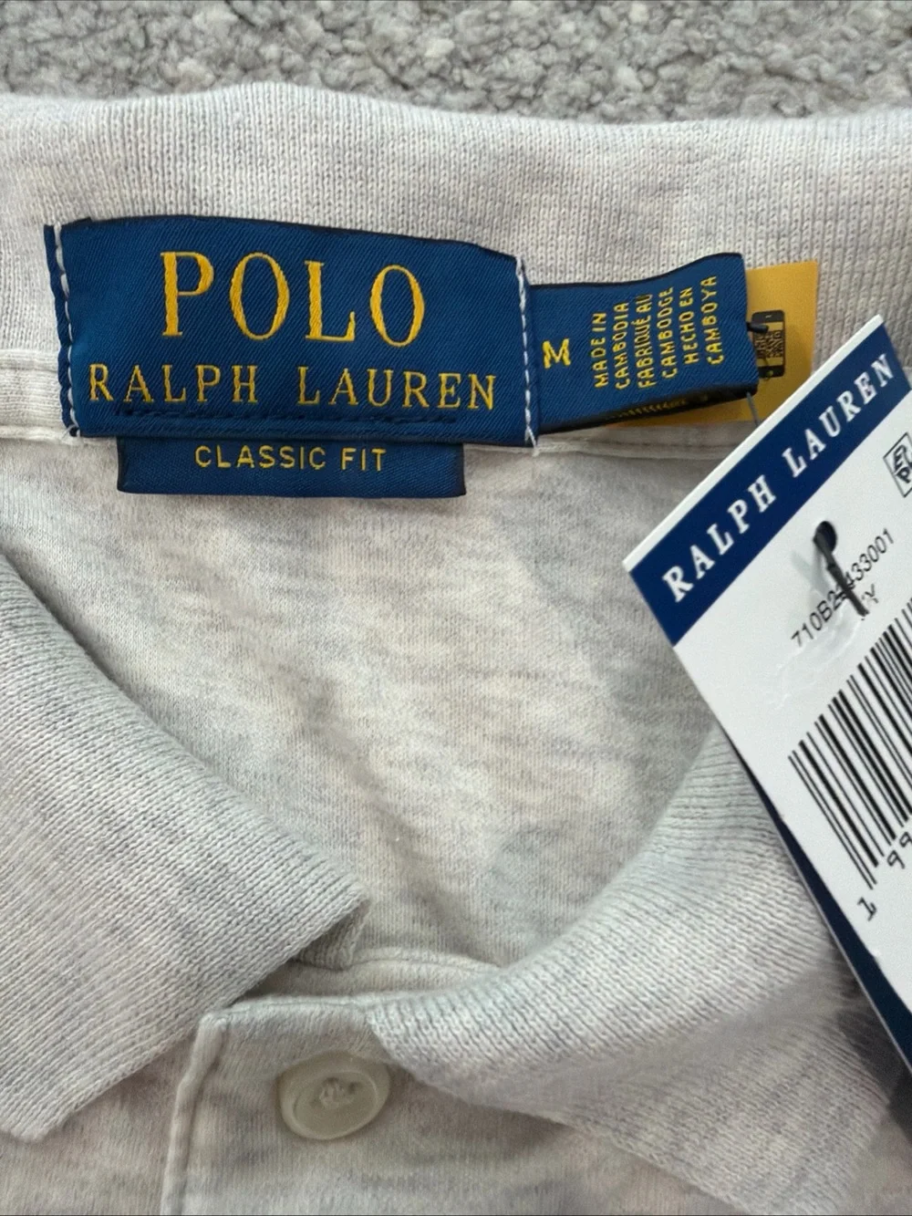 Ralph Lauren Cream Polo Shirt with Signature Pony